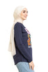 Indigo Printed Long - Sleeve Design 14 - Khotwh